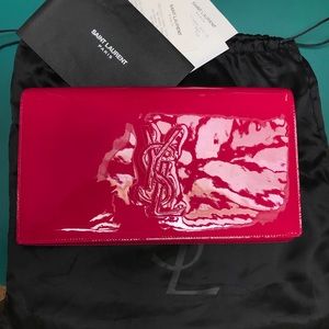 Authentic Yves Saint Laurent Patent Clutch
